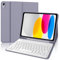 IVEOPPE Tastiera iPad 10 Generazione 10.9 2022/11 Generazione A16 2025, Cover Tastiera Italiano QWERTY Bluetooth Staccabile per iPad 10 10.9 2022/11 11 2025 con Portapenna, Viola lavanda