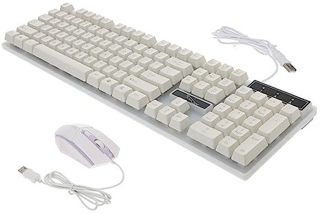 OSALADI Tastiera Da Gioco Cablata Con Raffreddamento Esclusivo Tastiera Meccanica Ergonomica Retroilluminata A Led E Set Di Mouse Per Giocatori