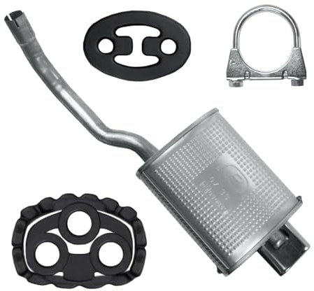 Polmo Schalldämpferset Auspuff Endtopf für Fiat 500 1 I ab 2007 1.2 Schrägheck
