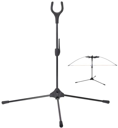 Fiita Archery Bogenständer Faltbarer Recurve-Bogenständerhalter für Recurvebogen Langbogen Compoundbögen Takedown Bogen Ständer Montagebügel
