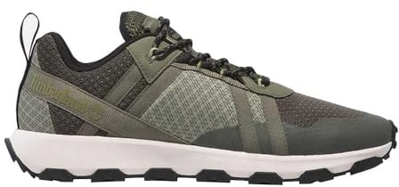 Timberland Low Lace Up Sneaker für Herren, Grün (Dk Green Mesh), 43.5 EU