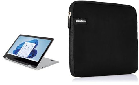 PRIXTON Flex Pro - Ordenador Portátil Pantalla Táctil 11'6 Windows 11 Home Procesador & Amazon Basics NC1303151 - Funda para computadora portátil de 29.5 cm (11 Pulgadas, Chromebook