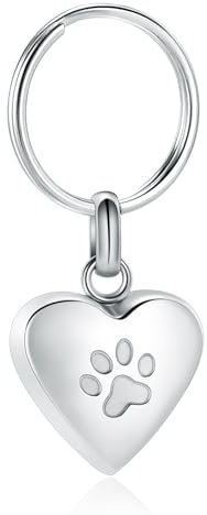 Einäscherung Schmuck Urne Schlüsselanhänger für Haustier menschliche Asche Hund Katze Keepsake Memorial Urne Schlüsselanhänger Asche Halter für Frauen Männer
