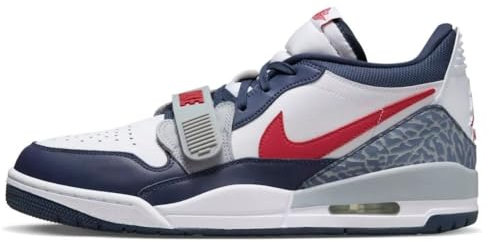 Nike Herren Air Jordan Legacy 312 Low Sneaker, White Varsity Red Midnight Navy, 42.5 EU