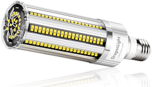 DragonLight 2024 Neueste 60W Superhell Mais Licht LED Glühbirne Lüfterlos(Ersetzt 500Watt) - E27 LED Lampe 4000K 7,200 Lumens - Gut für Werkstatt Straßenleuchte und Gewächshäusern Zimmerpflanzen