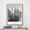 Dubai Reise Poster Schwarz Und Weiß Foto Stadt Wand Kunst Leinwand Malerei Drucke Vereinigte Arabische Emirate Minimalistischen Büro Wand Dekor 30X40Cm Kein Rahmen