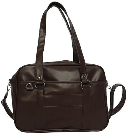 CLSSLVVBN Japanische Handtasche Schultasche Tragbare Pendlertasche Handtasche Büchertasche Büchertasche PU-Computertasche JK Schultasche Schultertasche (dunkelbraun)