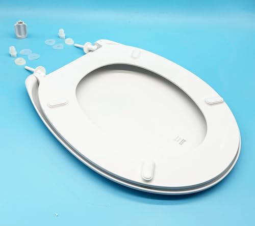 Tapa y Asiento para Inodoro Victoria Roca | Tapa + Bisagras de inodoro Victoria Roca | Diferentes modelos segun Calidad (Tapa Supralit + Bisagras de Plastico)