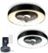 Aigostar- Ventilatore da Soffitto Smart con Luce, Compatibile con Alexa, LED 40W, 4400LM, 2700K-6500K Dimmerabile, Plafoniera Ventilatore Soffitto con Telecomando e Gateway, 6 Velocità, φ50CM,2 Unità