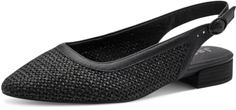 Jana Damen Sling Vegan 8-29464-46 Pumps, Black, 40 EU