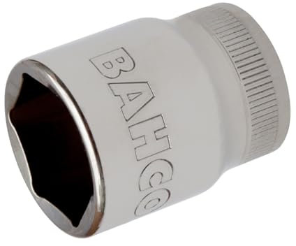 Bahco SB7800SM-14 1/2-Inch 6 Edge Socket Wrench Insert, Silver, 14 mm