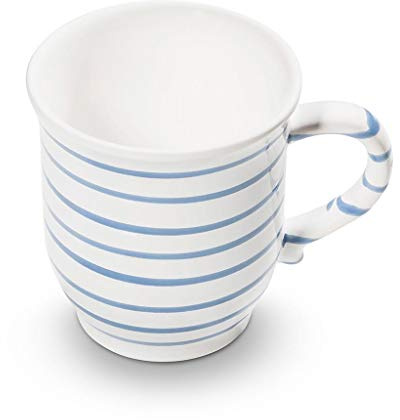 GMUNDNER KERAMIK Schokotasse, Volumen: 300 ml, Blaugeflammt, handgemachte Keramik aus Österreich