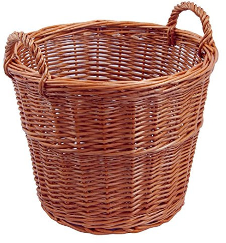 Backideen Gartenkorb rund, braun, Øo 39cm x Øu 28cm x H 30cm