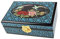 lachineuse lackierte chinesische Schmuckschatulle, Frühling blau, Non Applicable