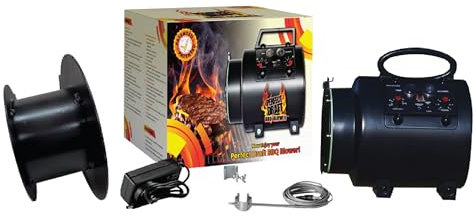 Perfect Draft BBQ-Ventilator-Luft-Gebläse - Barbecue Smoker Ventilator, Grill Blower-Feuer-Starter
