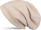 styleBREAKER warme Feinstrick Beanie Mütze mit sehr weichem Fleece Innenfutter, Longbeanie unifarben, Unisex 04024092, Farbe:Beige