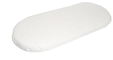 Suzy® Matratze für Babykörbchen, hypoallergen, 67 x 30 x 4 cm, dick, oval, für Mamas & Papas Babykörbe