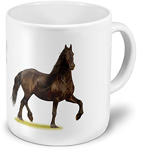 printplanet XXL Jumbotasse Friese - Tasse mit Pferdebild Friese - Tier-Tasse, Tier-Krug, Becher, Mug