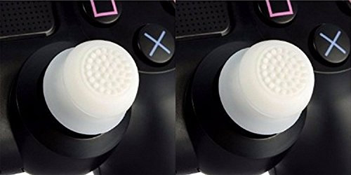 2 x manopole analogiche rialzate antiscivolo per joystick per controller PS4, PS3, Xbox 360 e Xbox One, colore bianco