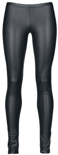 Black Premium by EMP Damen Schwarze Leggings in Leder-Optik