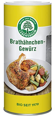 Lebensbaum Brathähnchen, Bio- Gewürzzubereitung, zum Würzen von Hähnchen, Pute und Geschnetzeltem, 110 g