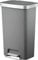 EKO Hana Pedal Bin 45L, Pedal Bins with Built-In Wheels, Rubbish Bin For Kitchen with Soft Close and Stay Close Lid, Grey