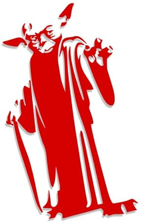 Decus Shop Yoda Star Wars L 0228 (rot) // Sticker OEM JDM Style Aufkleber