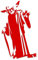 Decus Yoda Star Wars L 0228 (rot) // Sticker OEM JDM Style Aufkleber