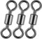 Alwonder Angeln Wirbel Tönnchenwirbel Meeresangelgeräte, Angelanschluss, Tonnenwirbel Edelstahl-Terminal-Tackle, Angelzubehör Spinnwirbel Ton Swivels Angelwirbel Verschiedene Größen Gr.#3