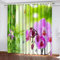 Vorhänge Zen Blume Schmetterling Bambus Vorhang Blickdicht mit Ösen 100% Polyester Gardinen Isolierend Schalldämmend Verdunkelungsvorhänge für Wohnzimmer Kinderzimmer Schlafzimmer Dekoration 280x250cm