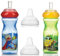 2 x Nuby 300ml Sports Sipper, Non Spill, Soft Leakproof Spout & BPA Free - Juice Drink Bottle, Beaker, Container for Toddlers, Children, Kids (9m+) (Blue + Green)