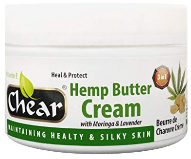 Chear Hanf-Buttercreme mit Moringa und Lavendel, feste Formel, für gesunde und seidige Haut, 500 ml