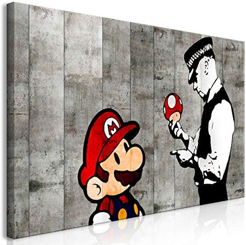 murando - Leinwandbild Street Art Mural, Schlafzimmer, Wohnzimmer, modern