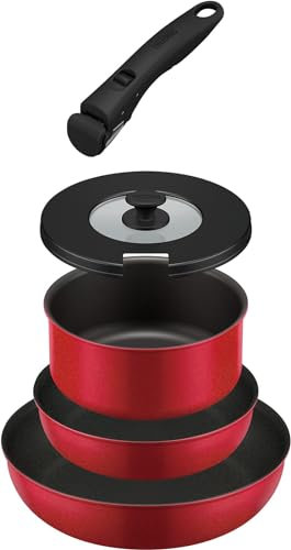 (THERMOS) KSA-5B Bratpfannen-Set, 5 St ck, rot