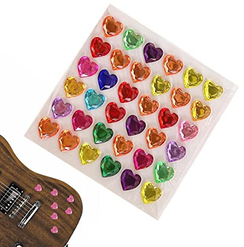 Eastuy Edelstein-Aufkleber | Jewel Stickers Bling Edelsteine für Kinder | Acryl-Bling-Herz-Aufkleber, Strass-Juwelen-Aufkleber, zum Aufkleben von Edelsteinen, Strasssteine zum Basteln