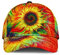 501 Angeln Hüte Trippy Hippie Sunflower Tie Dye Einzigartige Geschenkidee Unisex Outdoor Hut Leicht Abwaschbar Vintage Baseball Kappe Mütze Für Reisen Outdoor