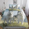 BYTUGI Siberian Husky Bettwäsche 135x200 Jungen 2teilig Kissenbezug Deckenbezug Bettwäsche 3D Niedlich Hund mit Reißverschluss