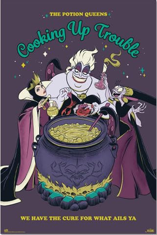Villains - Cooking Trouble - Disney Poster Plakat Druck - Größe 61x91,5 cm
