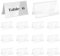 BENECREAT 16 Pack Acrylic Table Name Plates, 7.8x15cm/3x5.9 Blank Name Plate Holder Desk Signs, Double-Sided Name Plate Display Stand for Business Office Meeting Classroom