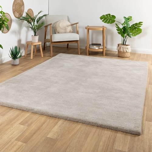 Steffensmeier Gabbeh Teppich Sali | 100% Neuseeland Schurwolle | Handloom | Wohnzimmer | super dicht | Silber, Größe: 60x120 cm