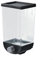 CWOQOCW Innovador dispensador de pared, transparente y fácil de reponer café, nueces, azúcar (1 litro negro)