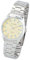 Klassische Alain Miller Damenuhr Gold Silber Analog Datum Metall Quarz