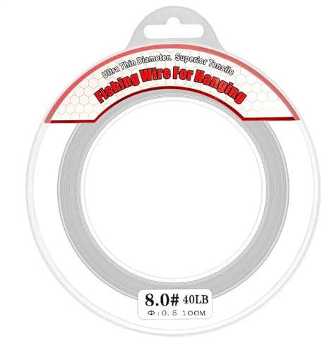 galeyyu Clear Balloon String - Nylon Hangable Wire,328ft Fishing Lines String Wire Invisible 50 Lb Thread for Balloon Garland Picture