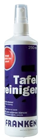 FRANKEN Whiteboard-Reinigungsspray U-ActLine auf Wasserbasis, 250 ml, für alle trocken abwischbaren Whiteboard-Oberflächen, ZU1915