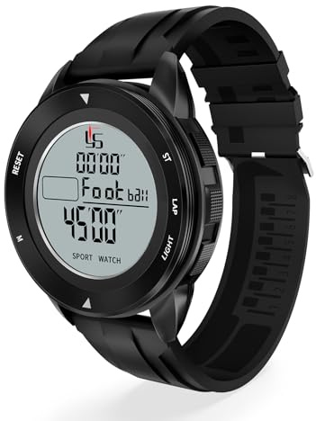 FCXJTU Professionelle Fußball-Schiedsrichteruhr mit Turniermodus, Spiel-Timer, 100 Runden, stille Stoppuhr, 3-zeiliges Display mit Hintergrundbeleuchtung, An-/Ausschalter, Countdown/Alarm/Kalender für