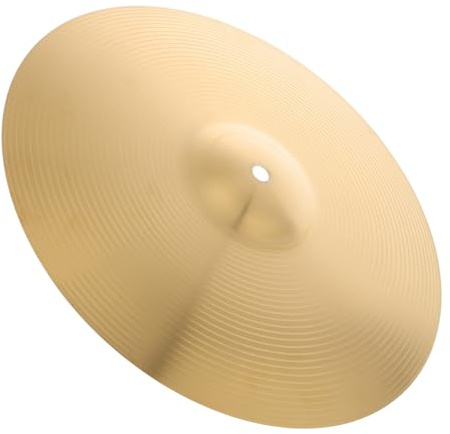 BESTonZON 14 Zoll Crash Becken aus Legierung für Schlagzeug Klarer und Heller Klang Vielseitig Einsetzbar für Proben und Übungs Drumsets