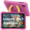 OSCAL Tablette Enfant 10 Pouces Android 15, 2025 Octa-Core avec 12Go RAM 128Go ROM (TF 512Go), WiFi 6, Écran HD, Contrôle Parental, Coque EVA Antichoc, App Éducatives Préinstallées (Rose)