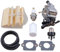 Carburador de cortadora de césped Para Husqvarna 445 450 445E 450E para Jonsered CS2245S 506450401 motosierra para carburador Para ZAMA C1M-EL37B juego de filtro de combustible y aire carburador