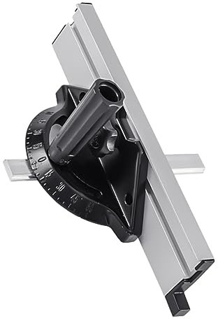 NUOBESTY 1 Set Precision Miter Gauge with Fence for Table Saws Essential Woodworking Tool for Safe and Accurate Cuts Compatible with Band Saws and Router Planers
