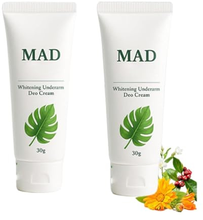 Mad Achsel-Deodorant-Creme, für fahle Achseln, aufhellendes Deodorant